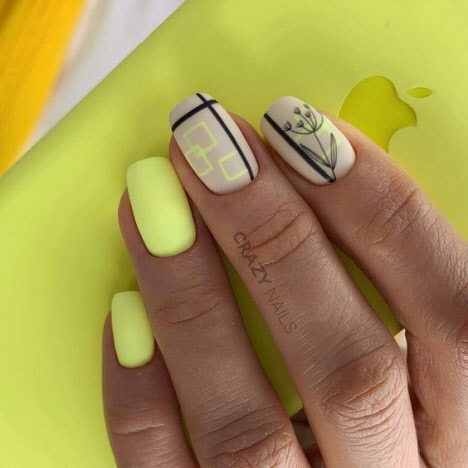 Маникюр на квадратные ногти 2021 (60 фото) - модные новинки и тенденции дизайна ногтей